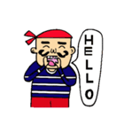 Sailor mustache man（個別スタンプ：1）