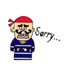 Sailor mustache man（個別スタンプ：2）