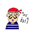 Sailor mustache man（個別スタンプ：11）