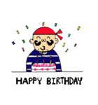 Sailor mustache man（個別スタンプ：32）