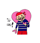 Sailor mustache man（個別スタンプ：34）