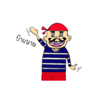 Sailor mustache man（個別スタンプ：38）