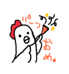 にわとりとうずらのゆるゆるスタンプその2（個別スタンプ：10）