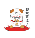 赤座布団上の招き猫（個別スタンプ：19）