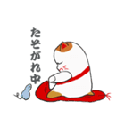 赤座布団上の招き猫（個別スタンプ：20）