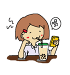 The amazing life of a lovely student（個別スタンプ：3）