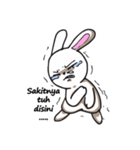 Undulbit the cute rabbit（個別スタンプ：35）