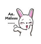 Undulbit the cute rabbit（個別スタンプ：40）
