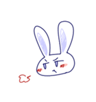 Blue Rabbit ＆ Red Cat（個別スタンプ：1）