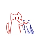 Blue Rabbit ＆ Red Cat（個別スタンプ：36）