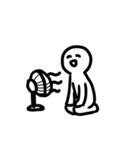 WHITE SMILE MAN（個別スタンプ：8）