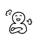 WHITE SMILE MAN（個別スタンプ：27）