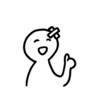 WHITE SMILE MAN（個別スタンプ：34）