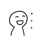 WHITE SMILE MAN（個別スタンプ：35）