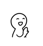 WHITE SMILE MAN（個別スタンプ：36）
