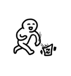 WHITE SMILE MAN（個別スタンプ：40）