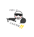 グラサンしろー4 【吹き出し編】（個別スタンプ：1）