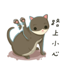 greyish cat（個別スタンプ：7）
