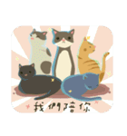 greyish cat（個別スタンプ：9）