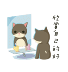 greyish cat（個別スタンプ：35）