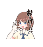 いろいろ制服女子（個別スタンプ：1）