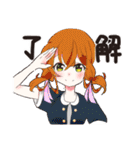いろいろ制服女子（個別スタンプ：9）