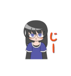 眼鏡の女の子（個別スタンプ：20）