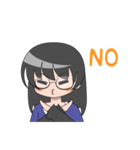 眼鏡の女の子（個別スタンプ：21）