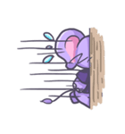 Violet Little Elephant (no text)（個別スタンプ：30）