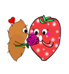 Strawberry and her lover 1（個別スタンプ：21）
