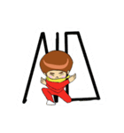 Red man cool（個別スタンプ：32）