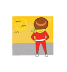 Red man cool（個別スタンプ：33）