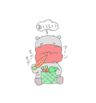 カバのカバ吉で~す。（個別スタンプ：13）