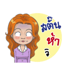 "JUGEE" Office Girl（個別スタンプ：9）