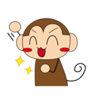 さる君とうさぎちゃん（個別スタンプ：1）