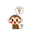 さる君とうさぎちゃん（個別スタンプ：4）