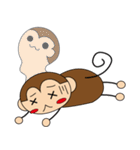 さる君とうさぎちゃん（個別スタンプ：17）