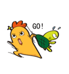 Chicken ＆ Turtle（個別スタンプ：4）
