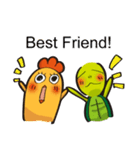 Chicken ＆ Turtle（個別スタンプ：8）