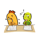 Chicken ＆ Turtle（個別スタンプ：28）