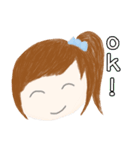 cuteMandy  girl（個別スタンプ：1）