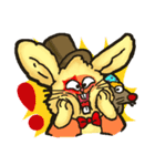 Jerokee the Bunny ＆ Cheese the Rat.（個別スタンプ：4）