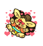 Jerokee the Bunny ＆ Cheese the Rat.（個別スタンプ：10）