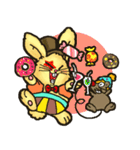 Jerokee the Bunny ＆ Cheese the Rat.（個別スタンプ：19）