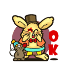 Jerokee the Bunny ＆ Cheese the Rat.（個別スタンプ：22）