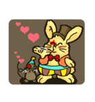Jerokee the Bunny ＆ Cheese the Rat.（個別スタンプ：28）