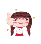 Ardina, a girl in red skirt（個別スタンプ：18）