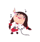 Ardina, a girl in red skirt（個別スタンプ：33）