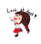 Ardina, a girl in red skirt（個別スタンプ：37）