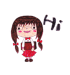 Ardina, a girl in red skirt（個別スタンプ：38）